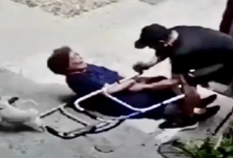 Golpean y asaltan a abuelita en la puerta de su casa en | VIDEO Golpean y asaltan a abuelita en la puerta de su casa en | VIDEO