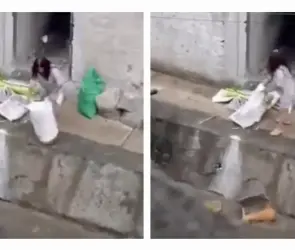 Captan a familia arrojando basura al Río Hondo en Naucalpan