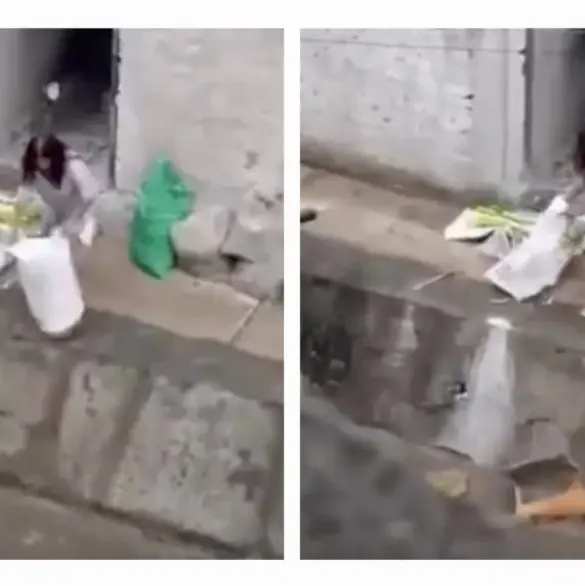 Captan a familia arrojando basura al Río Hondo en Naucalpan