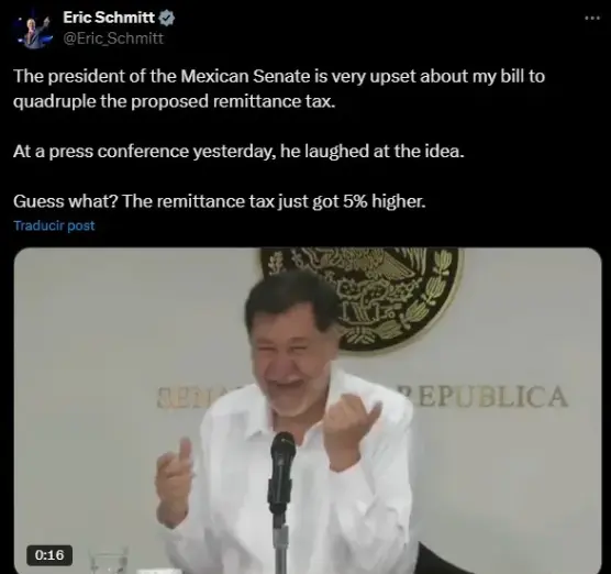 El comentario provocó una respuesta inmediata desde Washington. X.