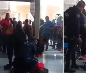 No puedo respirar: Agentes someten a derechohabiente del IMSS por no mostrar su INE