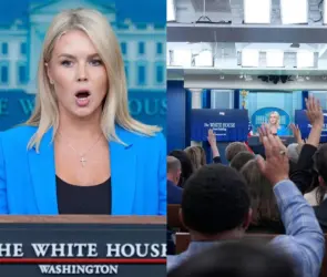 Vocera de Trump explota ante pregunta sobre protestas 