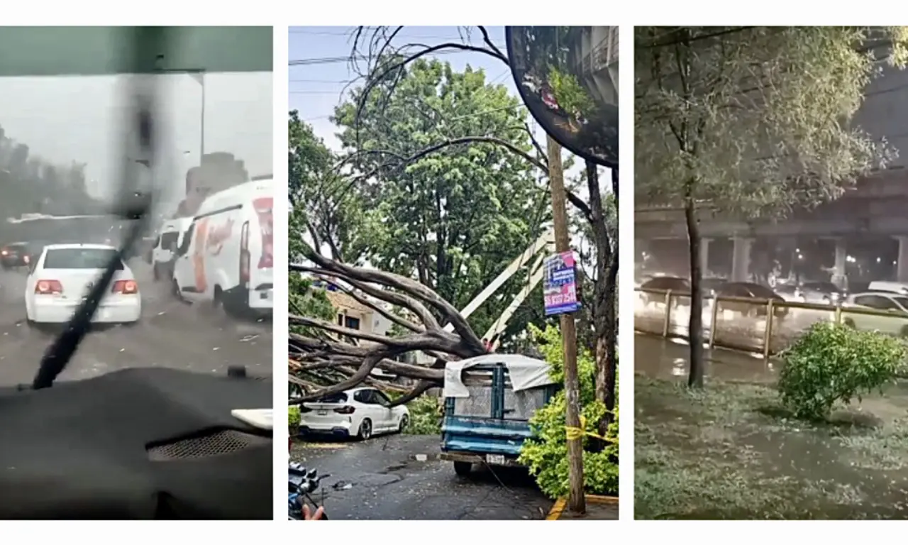  Lluvias intensas provocan caos en CDMX: inundaciones y más de 50 encharcamientos 