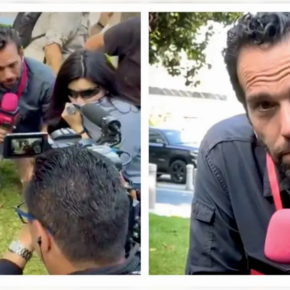 Exhiben supuesto montaje de Loret en protestas de Los Ángeles