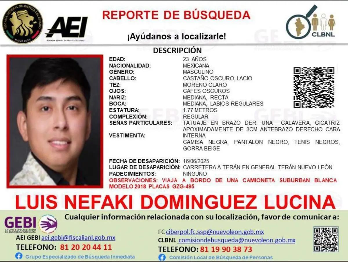 Desaparecen integraantesz del grupo Los Juniors de Monterrey Especial