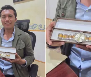 Alejo Sánchez, alcalde de Tolimán presume Rolex de 400 mil pesos 