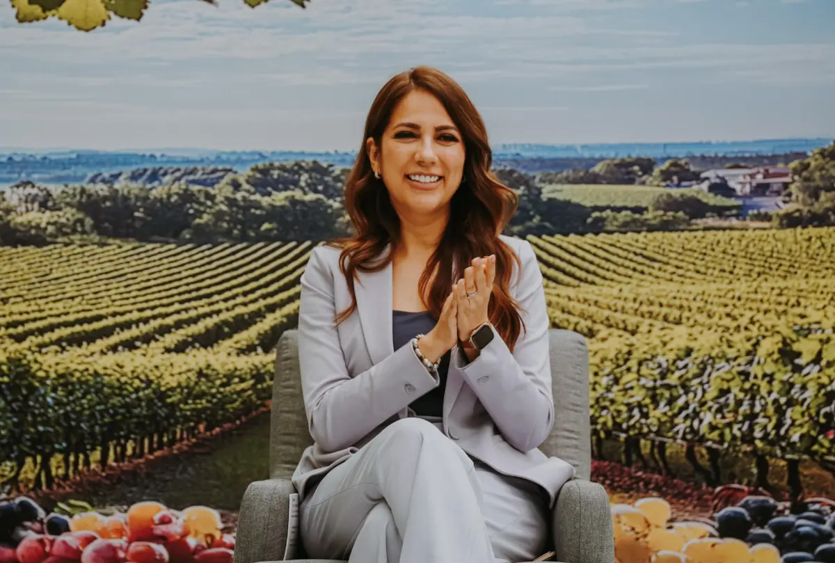 Libia Denisse durante la presentación de las Vendimias 2025. Especial