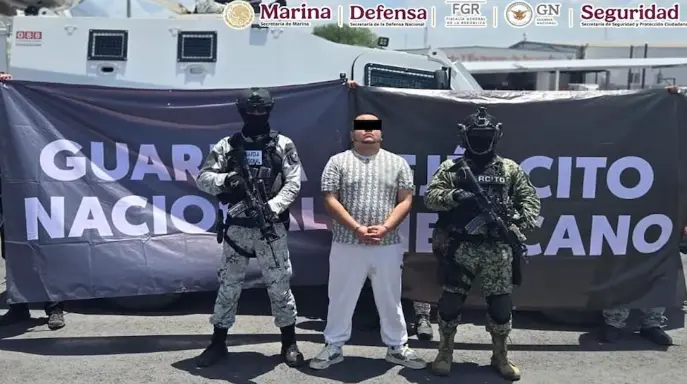 Santos "R", alias M-47 y/o Jimmy, quien es señalado por las autoridades como presunto integrante de una organización criminal. Especial