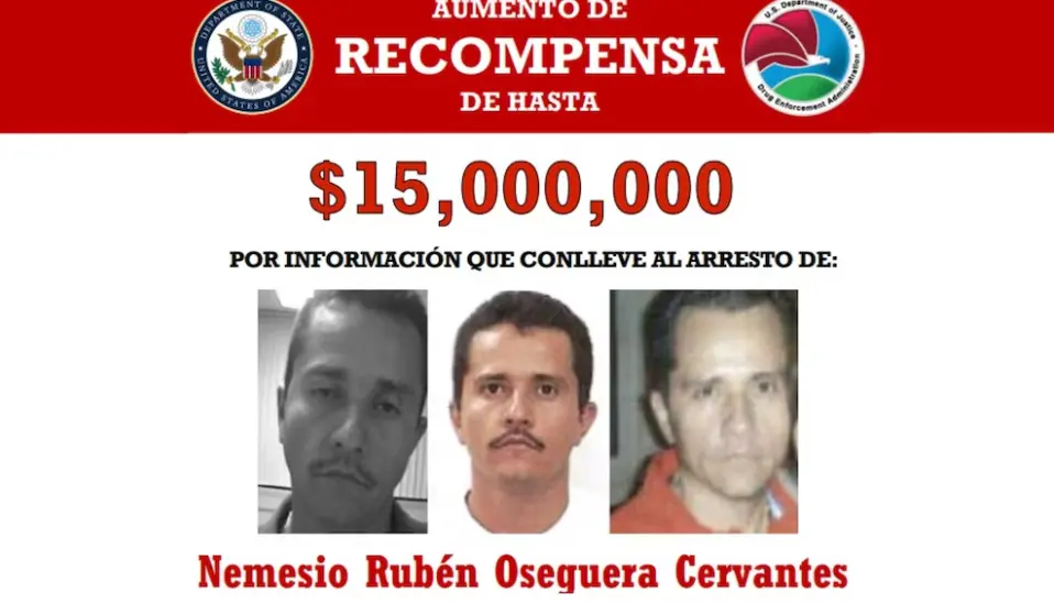 EEUU anunció un aumento a la recompensa que se ofrece por 'El Mencho', líder del CJNG. Especial
