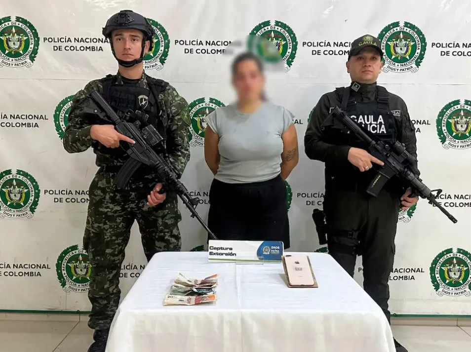 La mujer fue puesta a disposición de un juez de control de garantías. Policía de Santander.