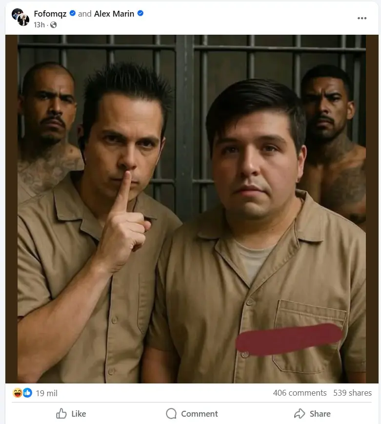 Fofo Márquez activo en redes Facebook