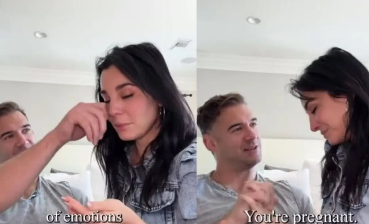  La pareja espera con ilusión la llegada de su primer hijo. 