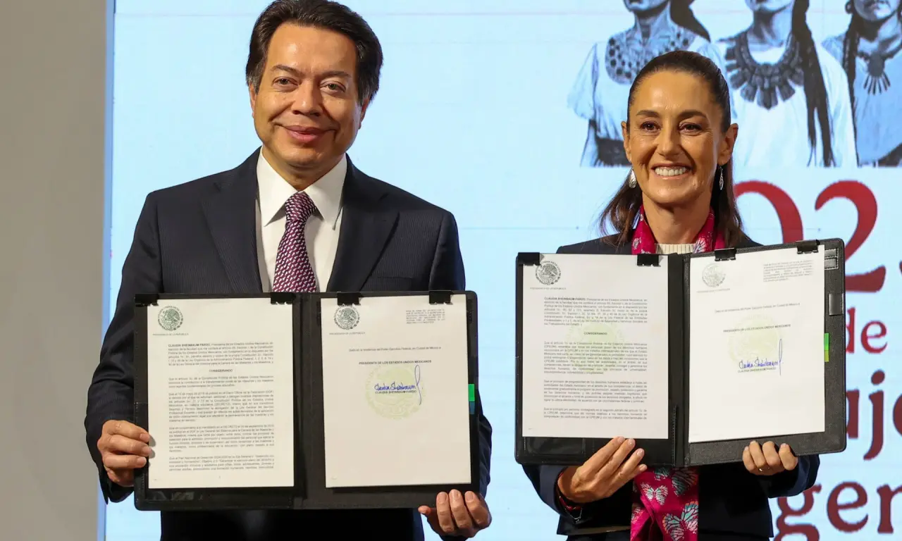  Sheinbaum elimina la Usicamm y reduce edad de jubilación a maestros
 