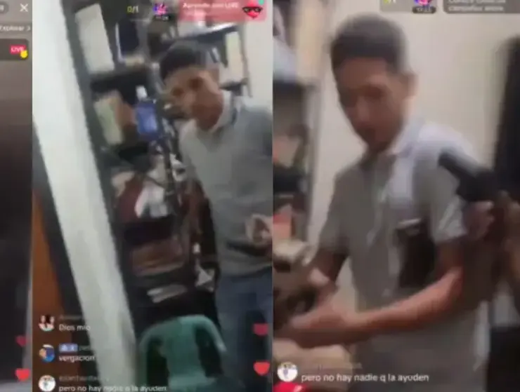 Rostro de uno de los delincuentes que asesinó al joven venezolano. Captura de pantalla