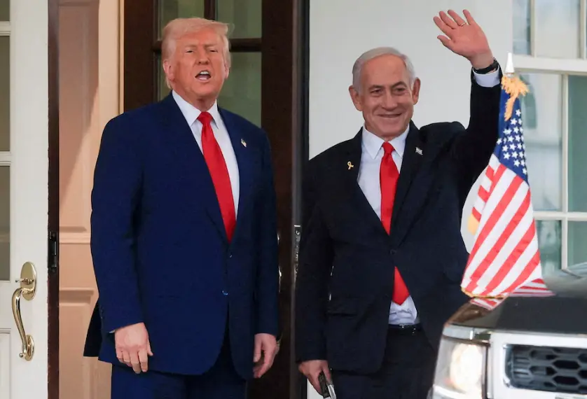 Donald Trump y Benjamín Netanyahu durante su último encuentro en la Casa Blanca. Especial