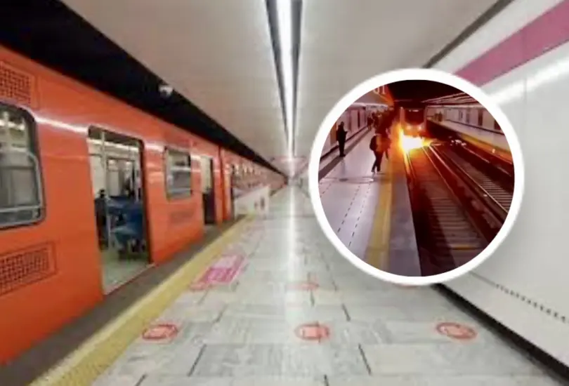 Captan explosión en la estación Sevilla de la Línea 1 del Metro | Video Captan explosión en la estación Sevilla de la Línea 1 del Metro | Video