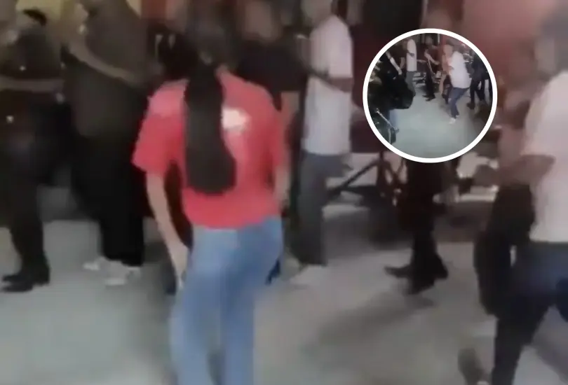El momento exacto de la balacera en Irapuato. El momento exacto de la balacera en Irapuato.