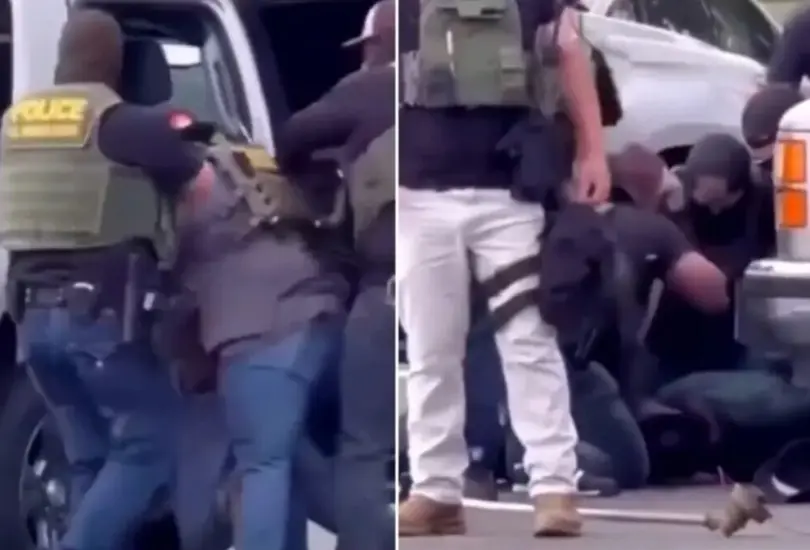 Un arresto violento de un migrante mexicano en California, padre de un marine, generó controversia. Un arresto violento de un migrante mexicano en California, padre de un marine, generó controversia.