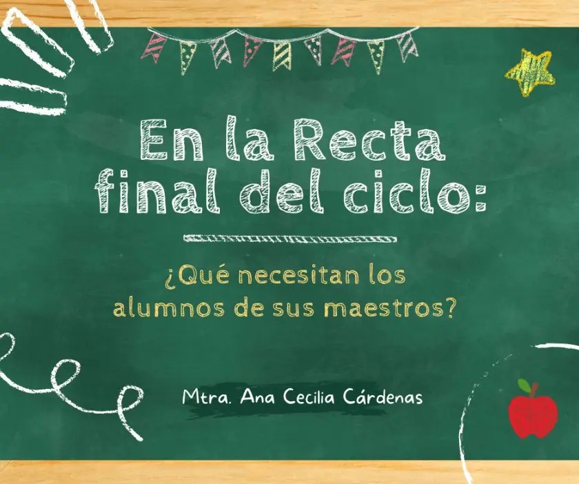 Reforzar las rutinas y los buenos hábitos, incluso en la recta final. Ana Cecilia Cárdenas