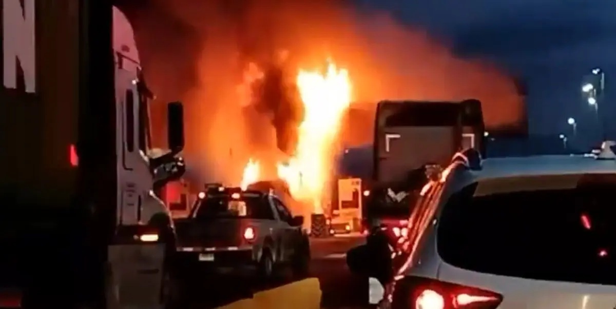 Las imágenes del momento del accidente. Especial.