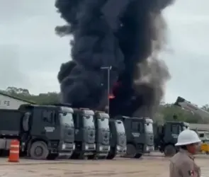 Tren Maya en llamas: explosión de pipa causa incendio en tramo 6 de Quintana Roo