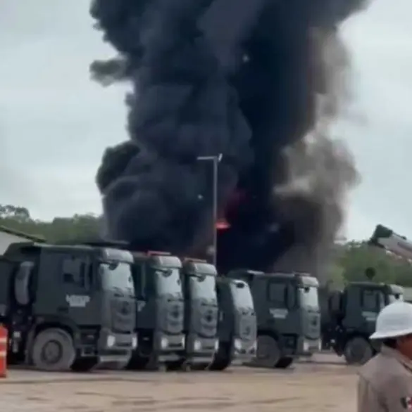Tren Maya en llamas: explosión de pipa causa incendio en tramo 6 de Quintana Roo