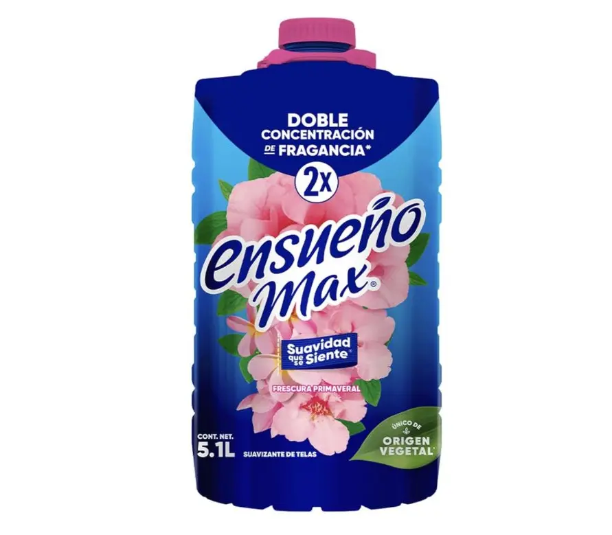 El suavizante Ensueño ofrece un rendimiento superior y un aroma duradero a un precio más accesible. Especial