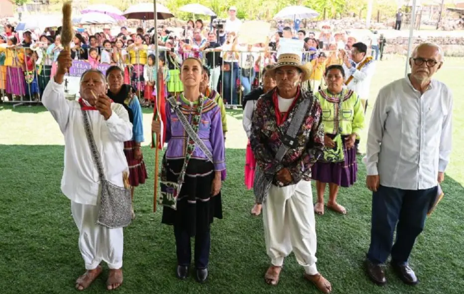 Sheinbaum visitó Mesa del Nayar, Nayarit, en el marco de la entrega de presupuesto directo a las comunidades indígenas. Especial