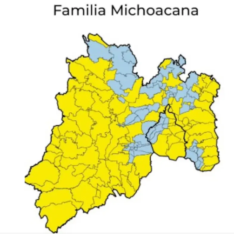 Municipios y alcaldías del Valle de México en los que opera La Familia Michoacana. Especial