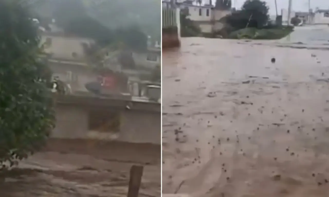  En la zona afectada también colapsó la barda de un kínder. 