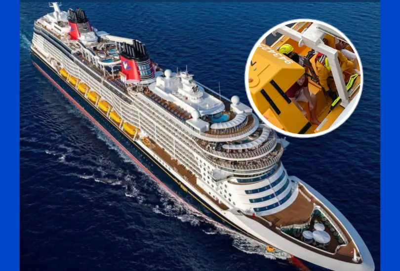 Padre se lanza al mar desde crucero de Disney para rescatar a su hija | VIDEO