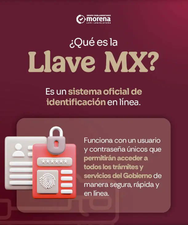 Llave será obligatoria para la ciudadanía. Facebook.