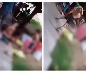 Detienen a hombre que golpeó a una mujer en plena calle frente a sus hijos