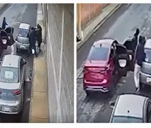 Violento intento de secuestro a una mujer es frustrado por vecinos | VIDEO