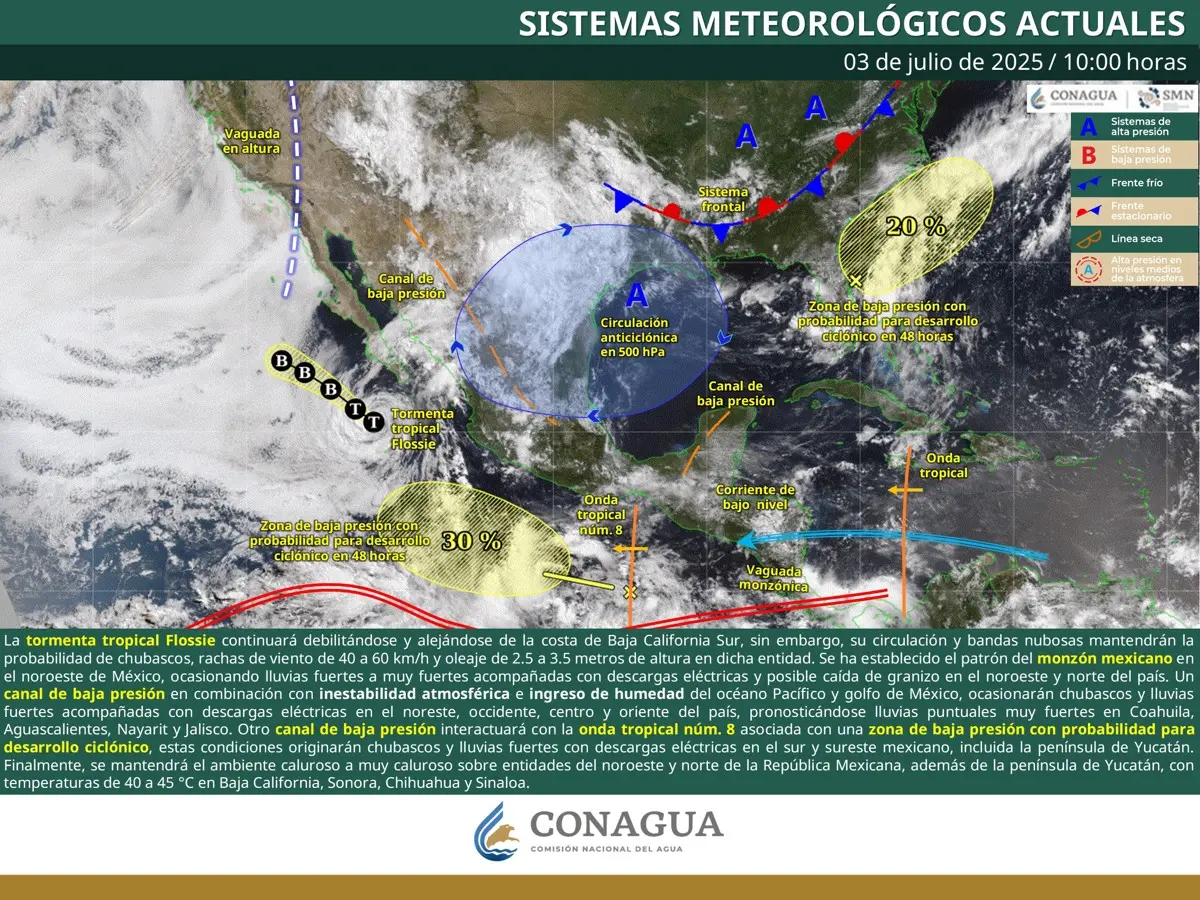 Lluvias en diversos estados del país Especial
