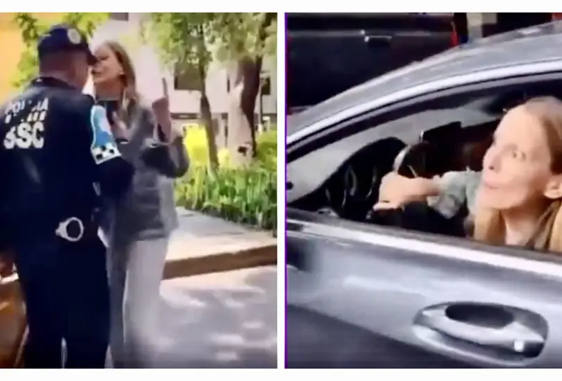 Captan a mujer ´Lady Racista´ agrediendo con insultos a policía en CDMX Captan a mujer ´Lady Racista´ agrediendo con insultos a policía en CDMX