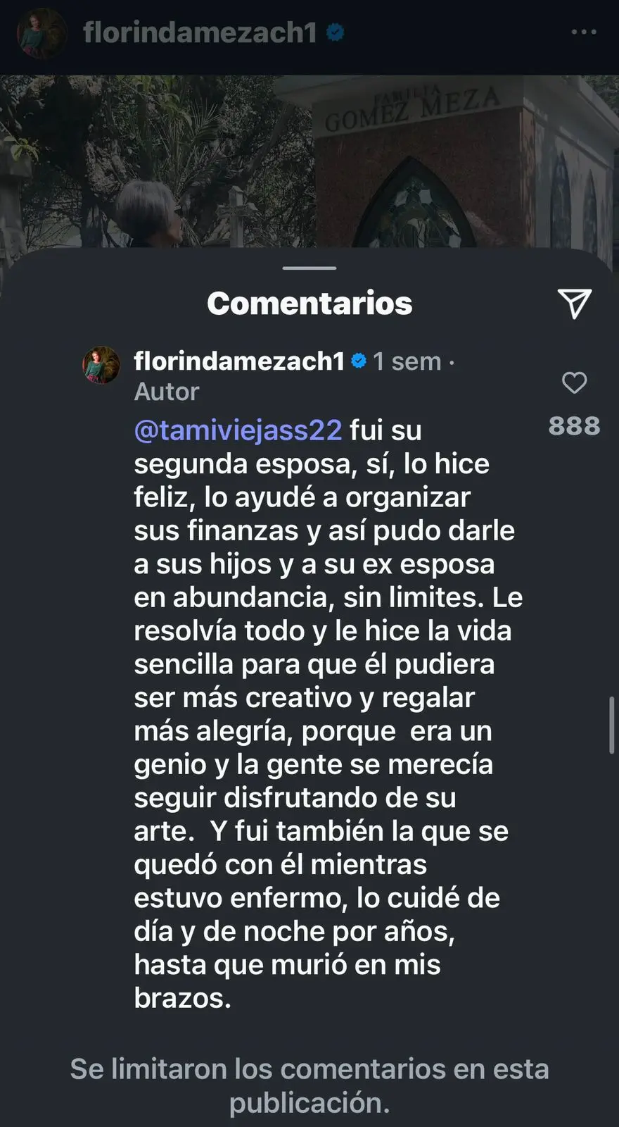 Florinda Meza responde a ataques Instagram