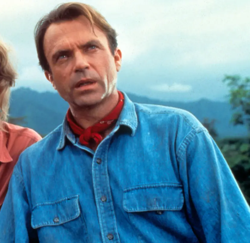 Sam Neill interpretó al Dr. Alan Grant