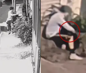 Captan en video a joven abandonando el cuerpo de un bebé en Tlalpan