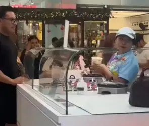 Es como yo diga: Exhiben a Lord Nutrisa agrediendo a empleada por no recibir helado a su gusto