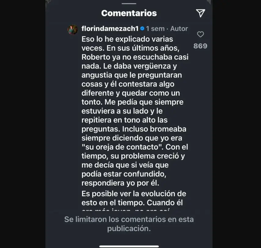 Florinda Meza responde a polémica Instagram