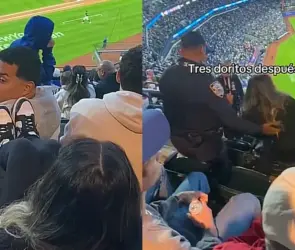 Lady Patadas: expulsan a mujer de juego de béisbol tras agredir a otro aficionado