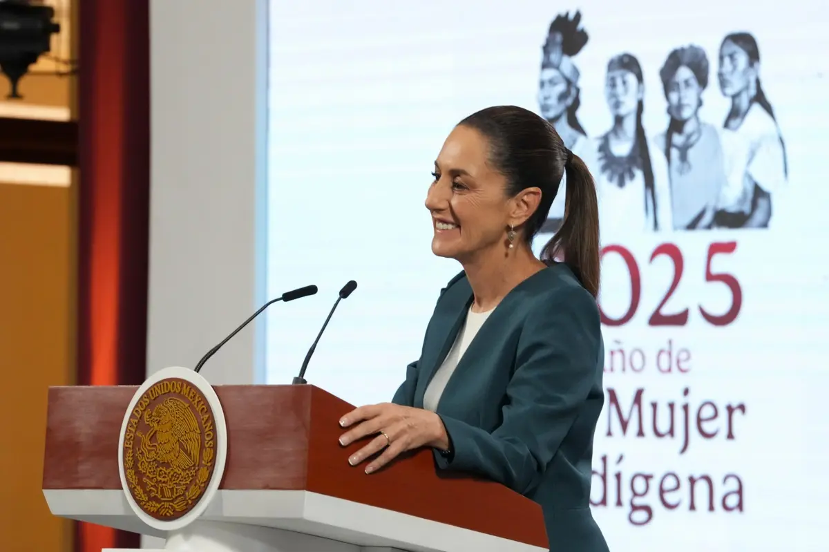 Sheinbaum aseguró que México ya trabaja en un plan contra los aranceles al cobre. Presidencia.