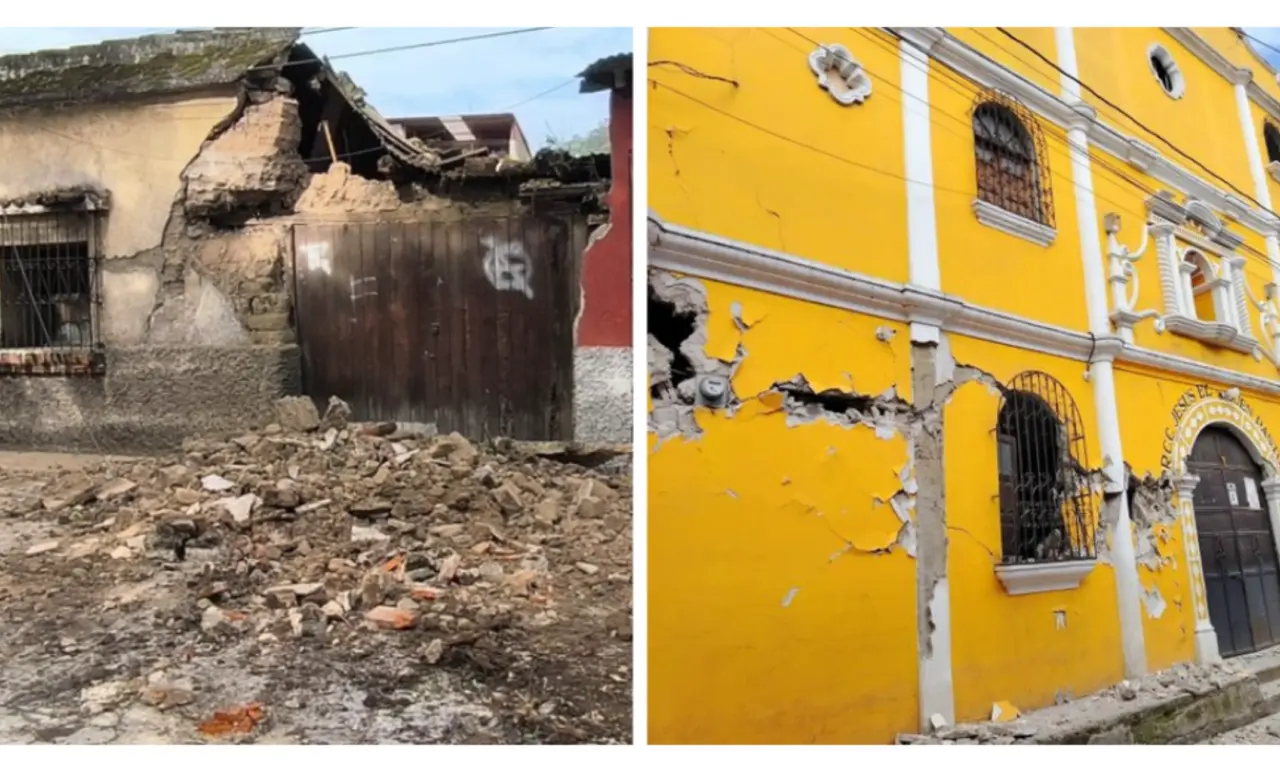  Impactantes imágenes que dejó el sismo de 5.6 que sacudió a Guatemala 