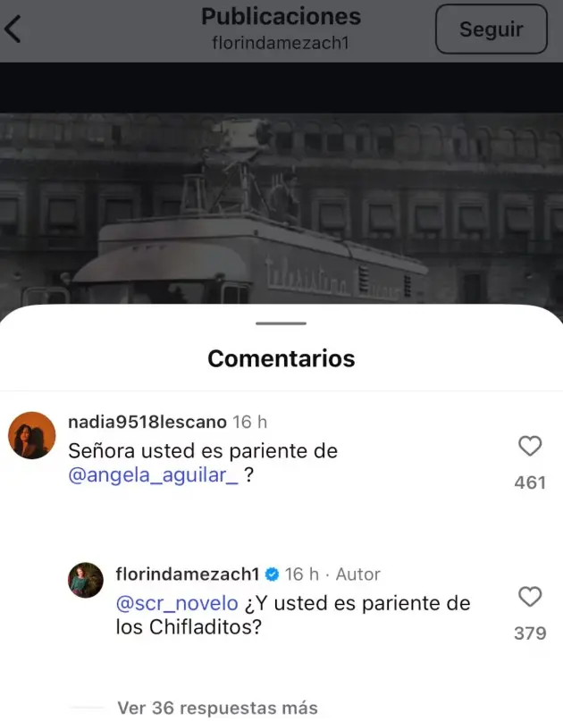 Florinda Meza responde Instagram