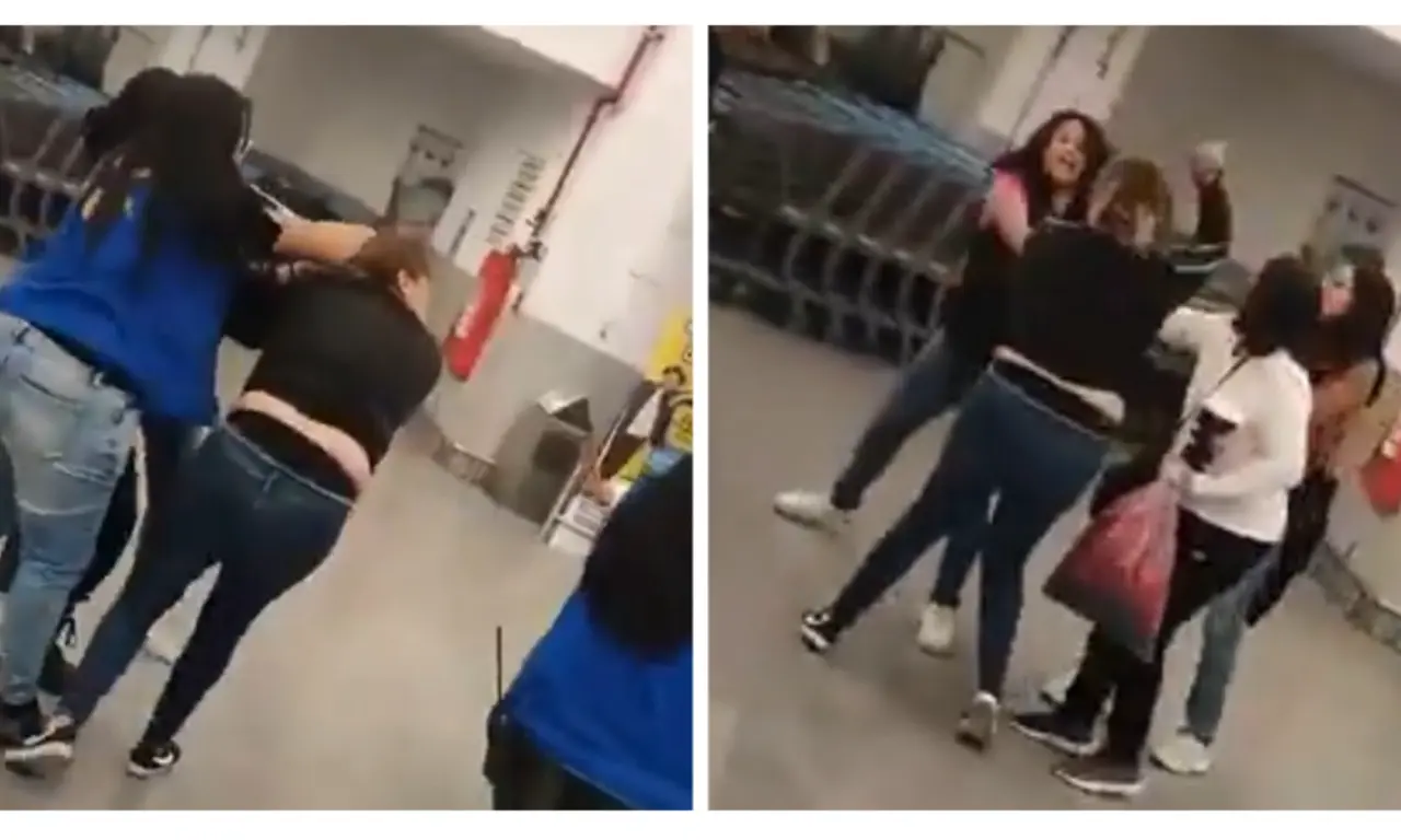  Trabajadoras de Walmart se enfrentan a golpes con presuntas farderas en Tlalpan | VIDEO 