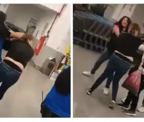 Trabajadoras de Walmart se enfrentan a golpes con presuntas farderas en Tlalpan | VIDEO