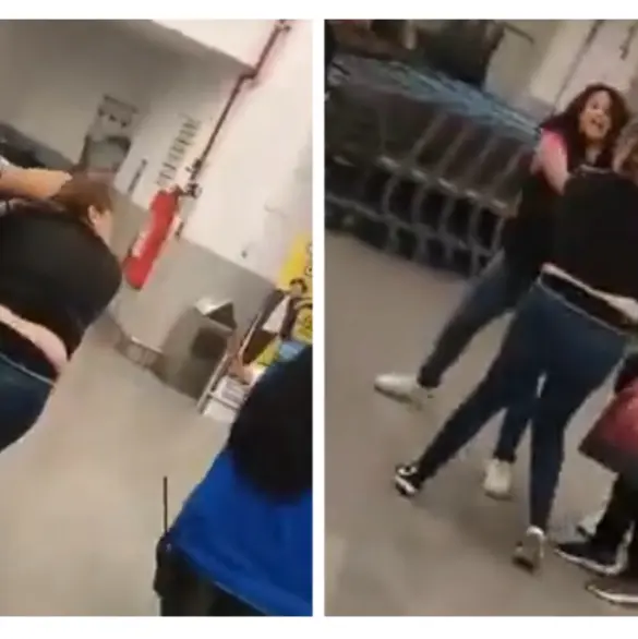 Trabajadoras de Walmart se enfrentan a golpes con presuntas farderas en Tlalpan | VIDEO