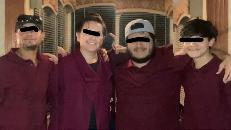 La familia logró escapar de sus raptores Especial