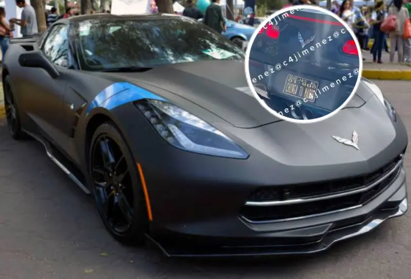 Captan Corvette con placas ofensivas en Iztapalapa: "Una mentada de madre" Captan Corvette con placas ofensivas en Iztapalapa: "Una mentada de madre"